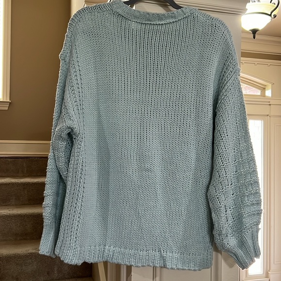 Women’s Wishlist sweater, size M/L, light blue - Picture 2 of 3